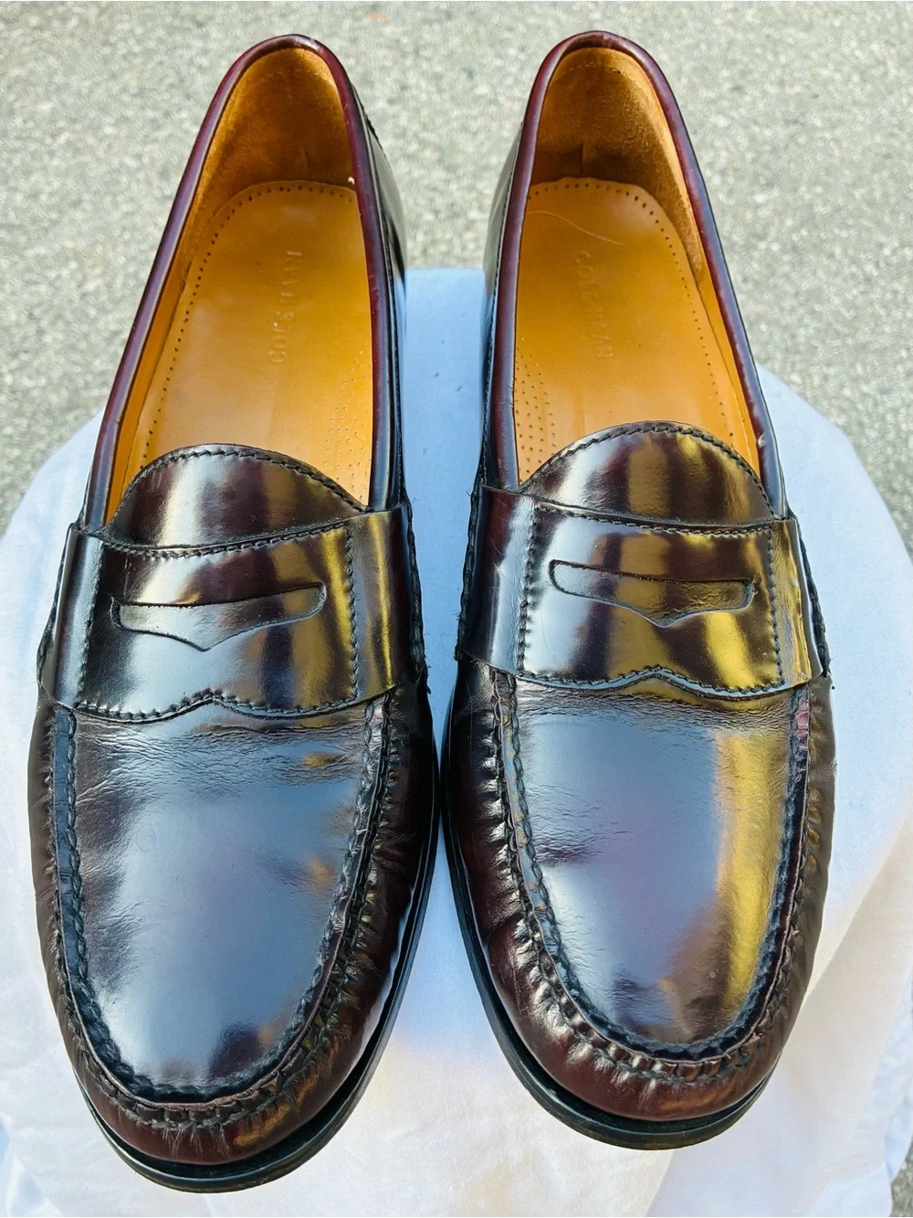 Cole Haan Men's Dark Brown Classic Penny Loafers, Size 13